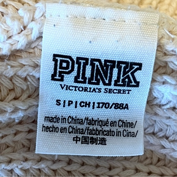 Victoria’s Secret PINK boyfriend oversized V-neck pullover sweater, size S - Picture 11 of 12